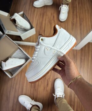 Tênis Nike Air Force Branco Látex Premium Masculino