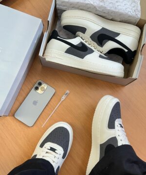 Tenis Nike Air Force F1 Prime Off White Preto Masculino Premium 1