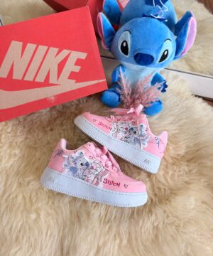 Tenis Nike Air Force Infantil Stitch 8