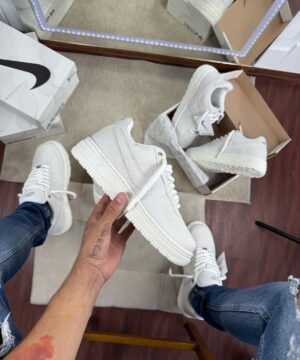 Tenis Nike Air Force Shadow Branco Masculino Premium 6
