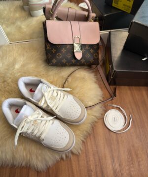 Tenis Nike Air Jordan 23 Bege Rose Feminino Premium 1