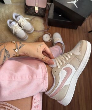 Tenis Nike Air Jordan 23 Bege Rose Feminino Premium 4