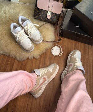 Tenis Nike Air Jordan 23 Bege Rose Feminino Premium 5