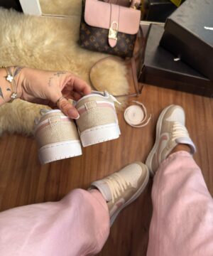 Tenis Nike Air Jordan 23 Bege Rose Feminino Premium 6