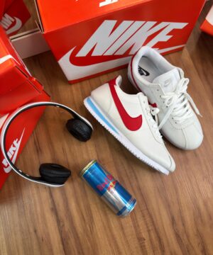 Tenis Nike Cortez Azul Vermelho Feminino Premium 8