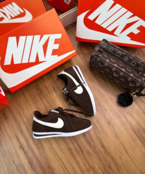 Tenis Nike Cortez Cafe Branco Feminino Premium 7