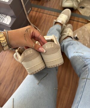 Tenis Nike Dunk Low Branco Natural Tartufo Masculino Premium 5