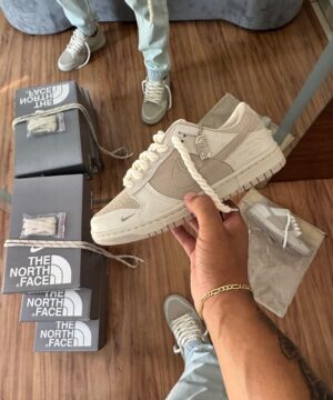 Tenis Nike Dunk Low Branco Natural Tartufo Masculino Premium 7