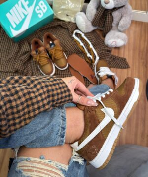 Tenis Nike Dunk Teddy Bear Black Caramelo Premium 11