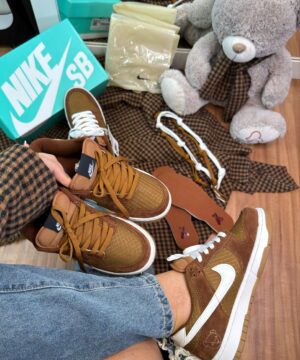 Tenis Nike Dunk Teddy Bear Black Caramelo Premium 12