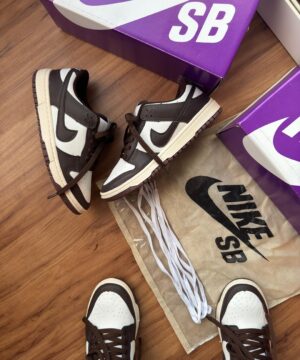 Tenis Nike SB Dunk Branco Cafe Feminino Premium 9