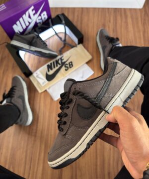 Tenis Nike SB Dunk Grafite Preto Premium Masculino 3