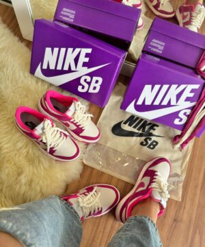 Tenis Nike SB Dunk Pink Creme Feminino Premium 11