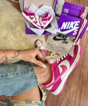 Tenis Nike SB Dunk Pink Creme Feminino Premium 5