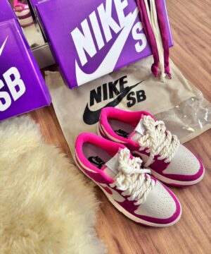 Tenis Nike SB Dunk Pink Creme Feminino Premium 9