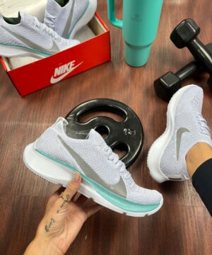 Tênis Nike Vapor Fly Kinit EVA Branco Verde Água Feminino Premium