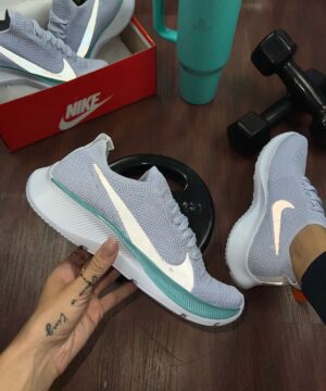 Tenis Nike Vapor Fly Kinit EVA Branco Verde Agua Masculino Premium 8