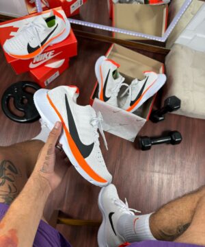 Tenis Nike Vapor Fly Kinit EVA Premium Branco Laranja Masculino 1