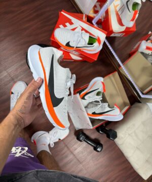 Tenis Nike Vapor Fly Kinit EVA Premium Branco Laranja Masculino 3