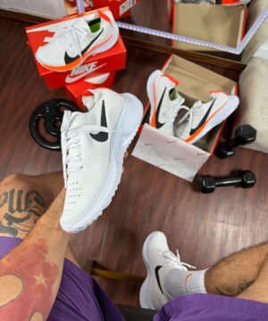 Tenis Nike Vapor Fly Kinit EVA Premium Branco Laranja Masculino 4