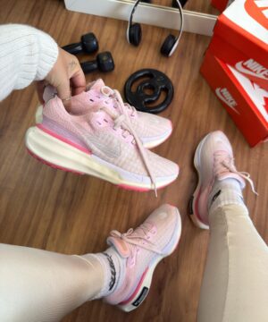 Tênis Nike Zoom X Invincible Run 3 Rosa Bebê Feminino Premium