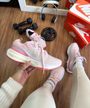 Tenis Nike Zoom X Invincible Run 3 Rosa Bebe Feminino Premium 3