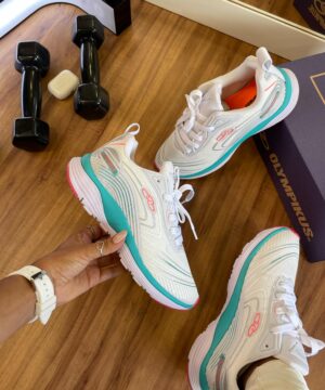 Tenis Olympikus Runner Banco Verde Agua Feminino Premium 2
