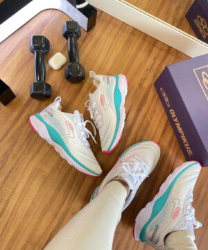 Tenis Olympikus Runner Banco Verde Agua Feminino Premium 6