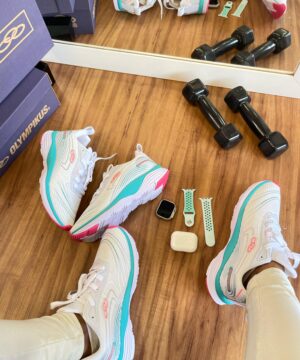 Tenis Olympikus Runner Banco Verde Agua Feminino Premium 9