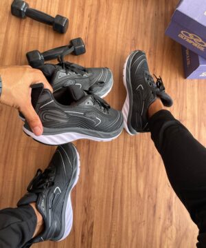 Tenis Olympikus Runner Preto Cinza Masculino Premium 7