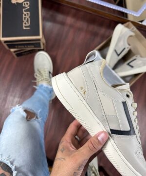 Tenis Reserva Casual Sintetico Bege Masculino Premium 2