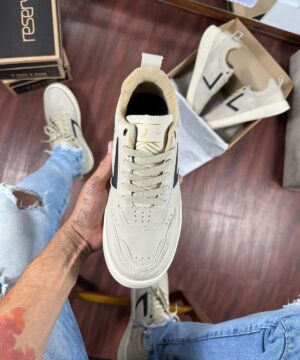Tenis Reserva Casual Sintetico Bege Masculino Premium 4