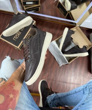 Tenis Reserva Casual Sintetico Marrom Masculino Premium 2