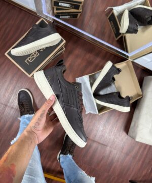 Tenis Reserva Casual Sintetico Marrom Masculino Premium 4