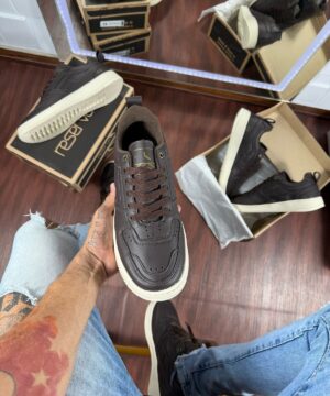 Tenis Reserva Casual Sintetico Marrom Masculino Premium 6