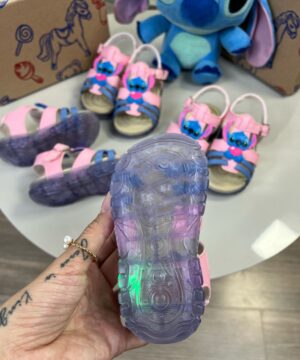 Sandalia Infantil Stitch Rosa Azul 3