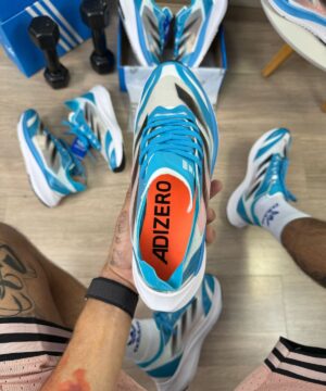 Tenis Adidas Adizero Adios 8 Branco Celeste Masculino Premium 3