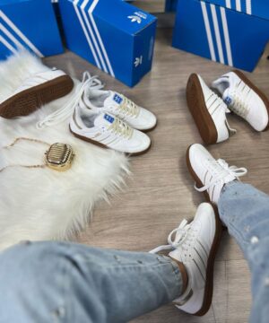 Tenis Adidas Samba OG Branco Fourado Feminino 1