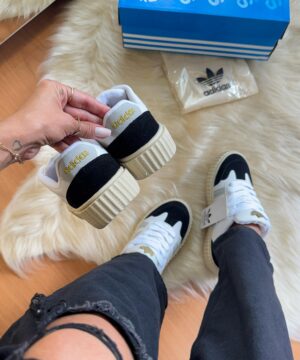 Tenis Adidas Trat sup Branco Cinza Preto Feminino Premium 1