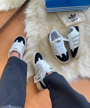 Tenis Adidas Trat sup Branco Cinza Preto Feminino Premium 2