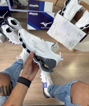 Tenis Mizuno Prophecy 14 Branco Grafitti Masculino Premium 4