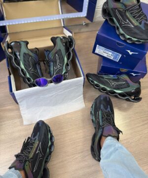 Tenis Mizuno Wave Prophecy 12 Preto Camaleao Masculino Premium 10