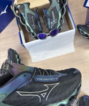 Tenis Mizuno Wave Prophecy 12 Preto Camaleao Masculino Premium 6