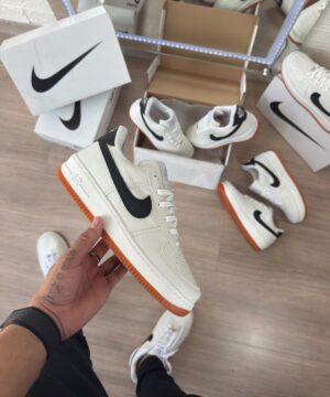 Tenis Nike Air Force 1 Branco Preto Masculino Premium 3