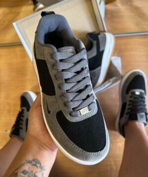 Tenis Nike Air Force Grafite Nobuk Masculino Premium 3