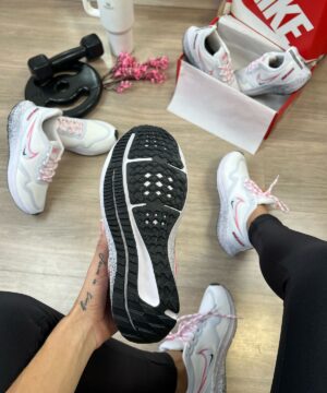 Tenis Nike Air Zoom 40 Branco Rosa Premium 4
