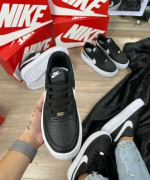 Tenis Nike Plataforma Court Vision Preto Branco Feminino Premium 4