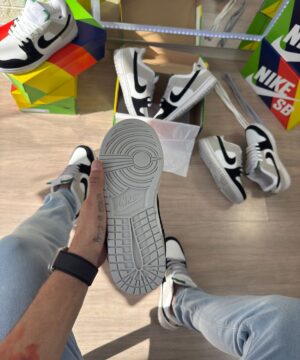 Tenis Nike SB Dunk Low Pro Preto Branco Cinza Masculino Premium 3