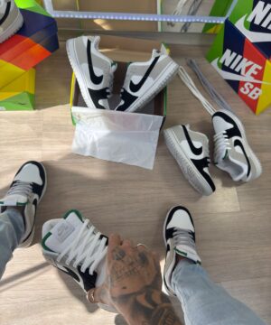 Tenis Nike SB Dunk Low Pro Preto Branco Cinza Masculino Premium 4