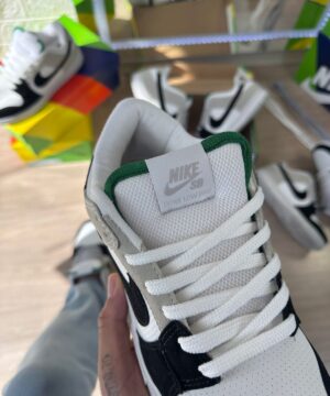 Tenis Nike SB Dunk Low Pro Preto Branco Cinza Masculino Premium 8